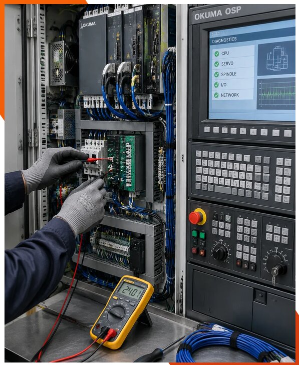Ремонт систем ЧПУ Okuma OSP в Ялте